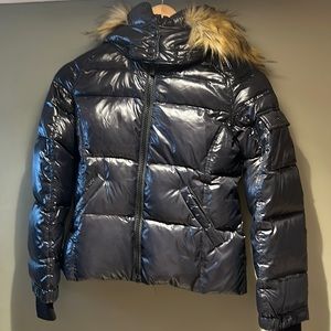 S13 Girls' Faux Fur Mogul Down Puffer Sz 10